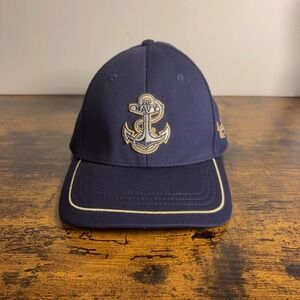 Under Armour Naval Academy ISO Chill Baseball Hat Blue Midshipmen OSFA